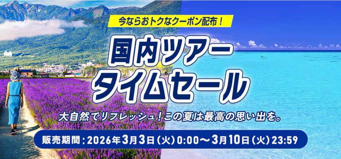 ANAトラベラーズ国内ツアータイムセール