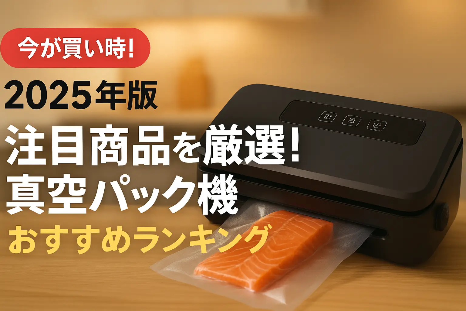関連記事：【2025年版】注目商品を厳選！真空パック機おすすめランキングの記事画像