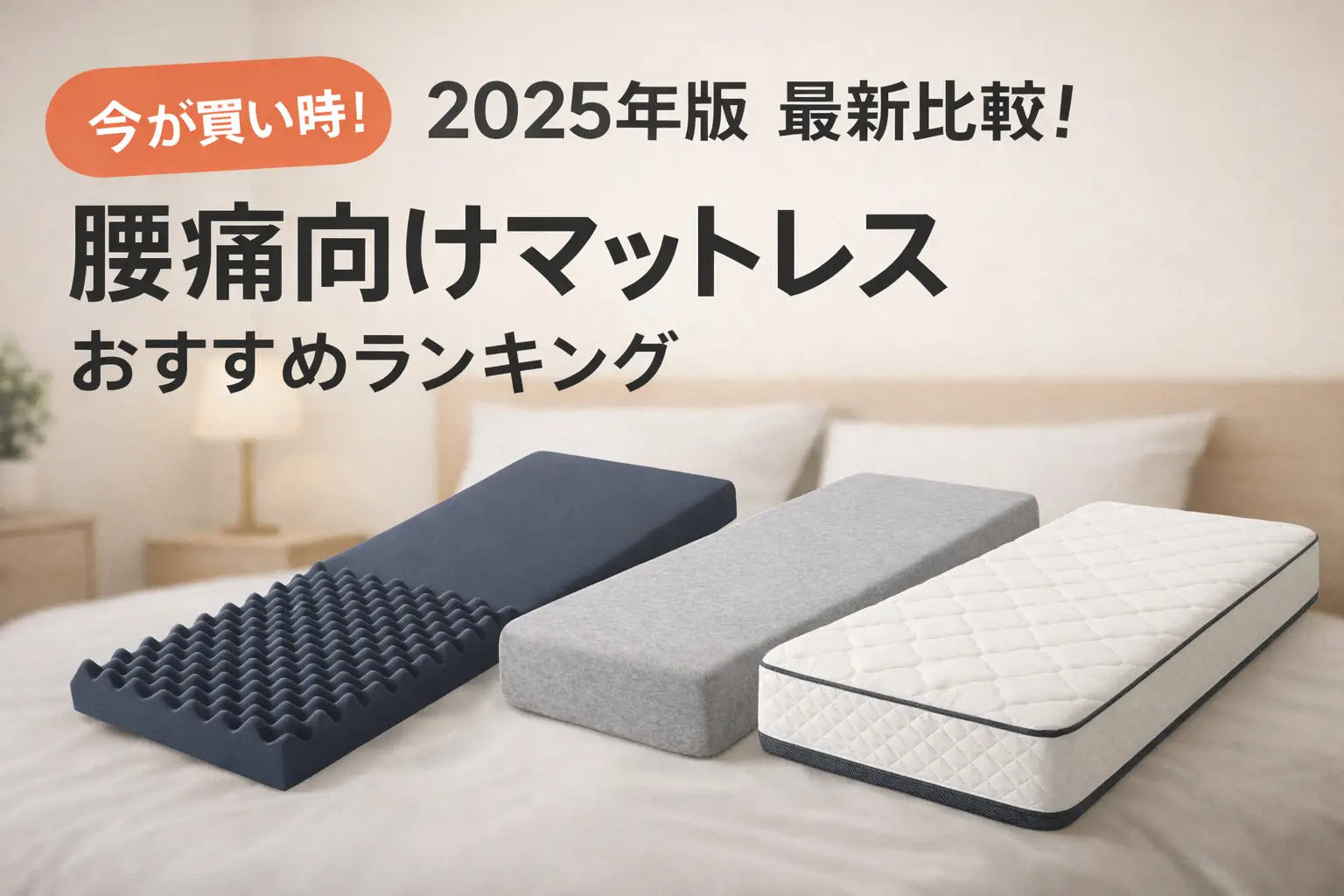 関連記事：【2025年版】最新比較！腰痛向けマットレスおすすめランキングの記事画像