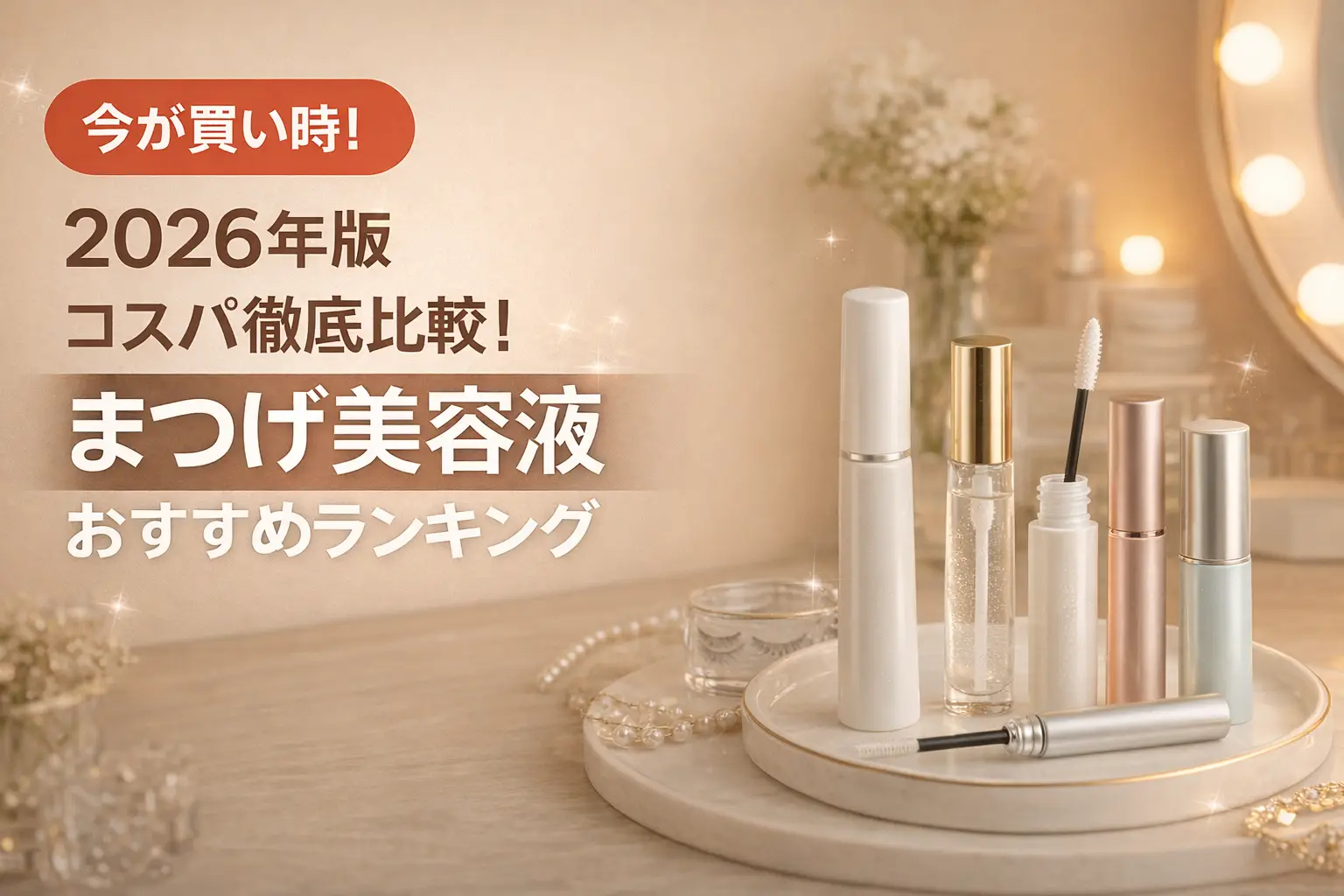 【2026年版】コスパ徹底比較！まつげ美容液おすすめランキング
