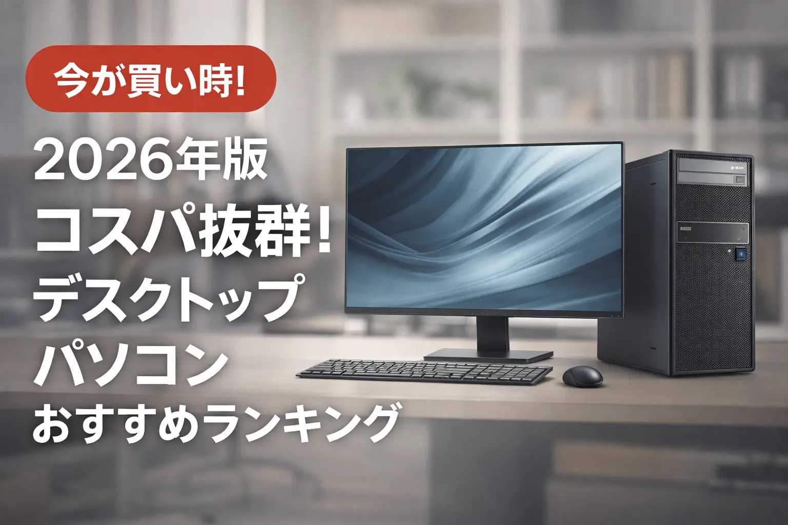 【2026年版】コスパ抜群！デスクトップパソコンおすすめランキング