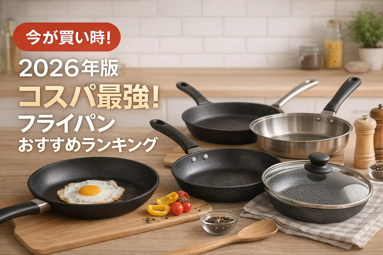 【2026年版】コスパ最強！フライパンおすすめランキング