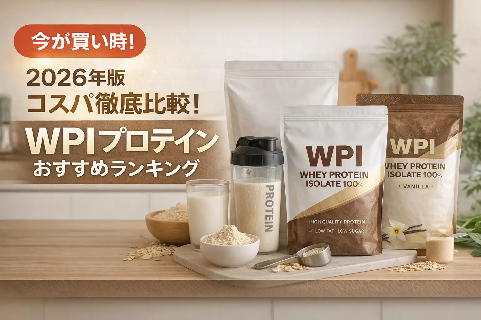 【2026年版】コスパ徹底比較！WPIプロテインおすすめランキング