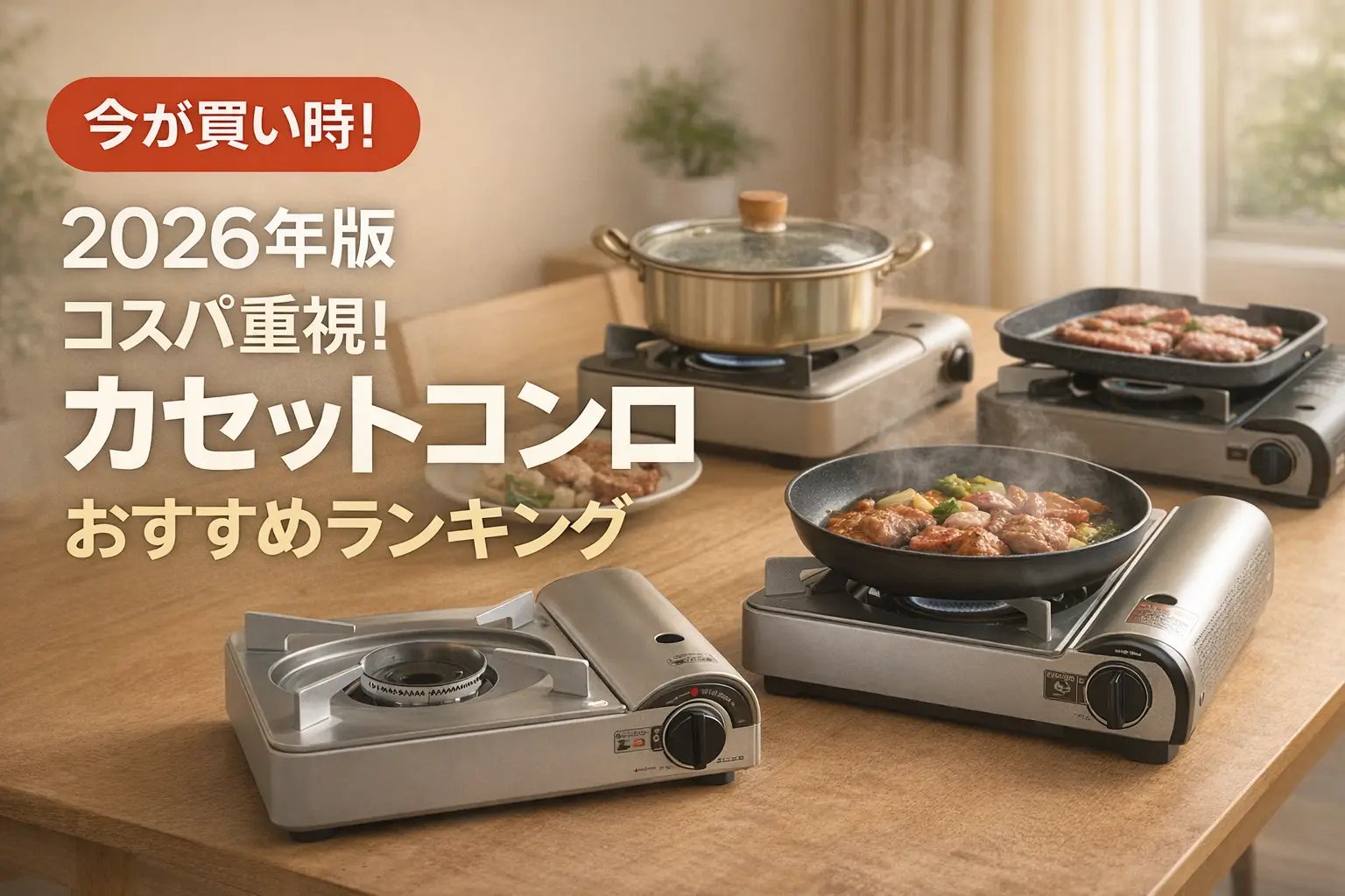 【2026年版】コスパ重視！カセットコンロおすすめランキング