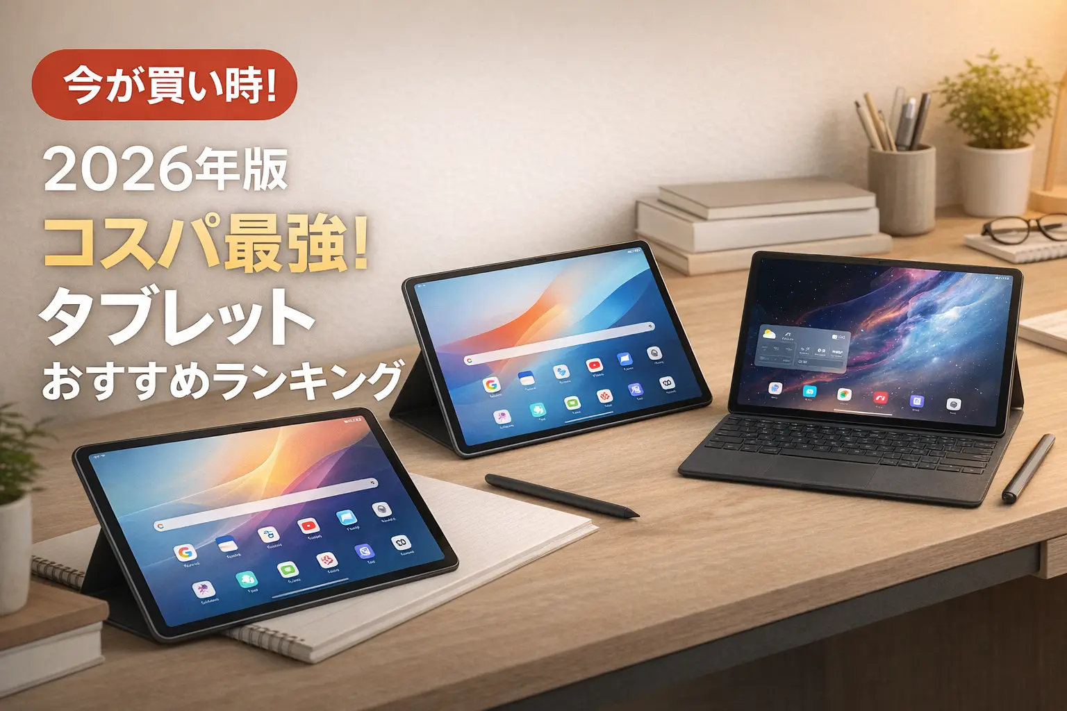 【2026年版】コスパ最強！タブレットおすすめランキング