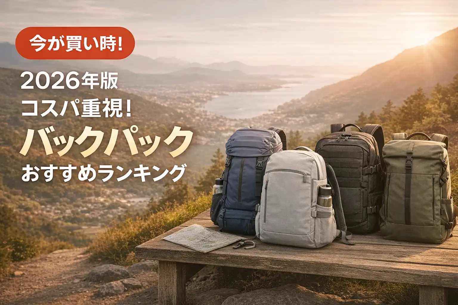 【2026年版】コスパ重視！バックパックおすすめランキング