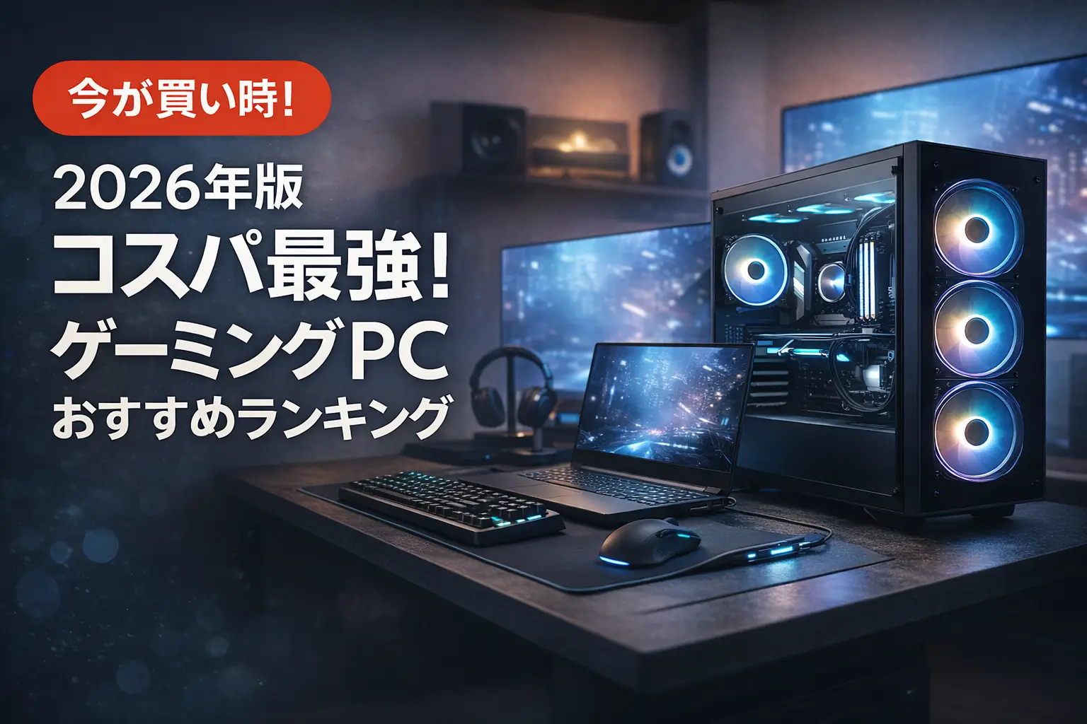 【2026年版】コスパ最強！ゲーミングPCおすすめランキング