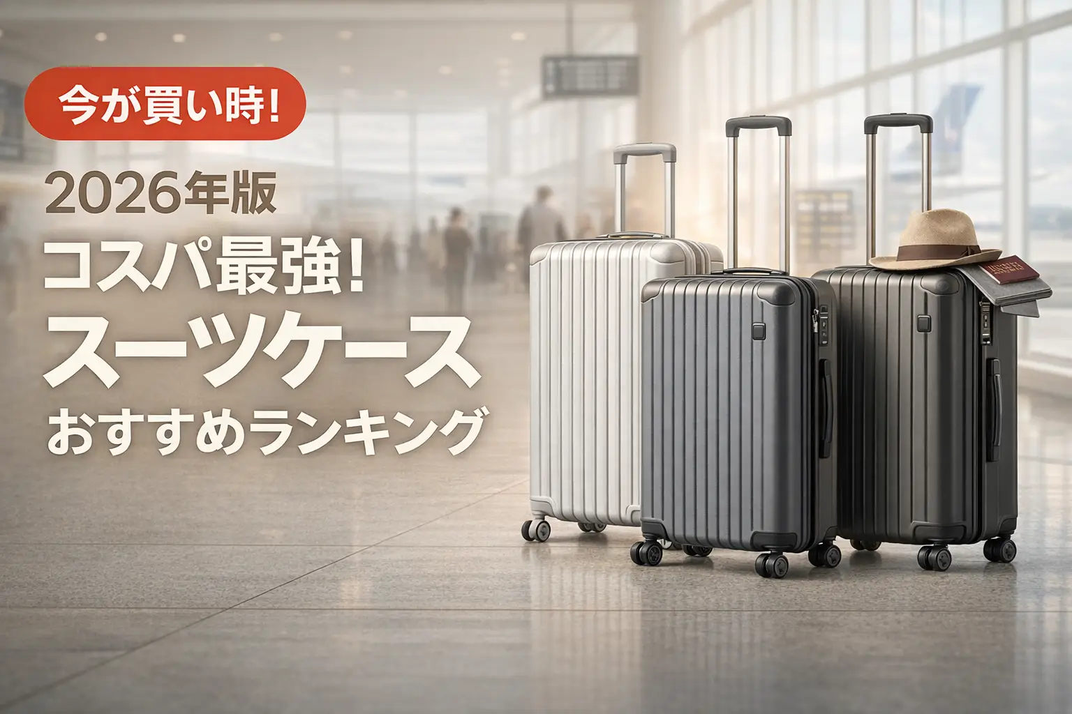 【2026年版】コスパ最強！スーツケースおすすめランキング