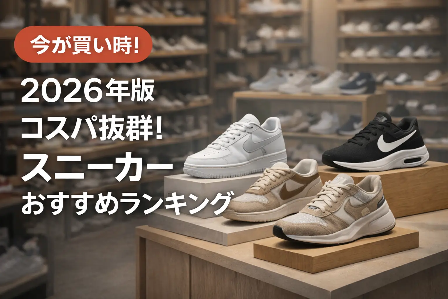 【2026年版】コスパ抜群！スニーカーおすすめランキング