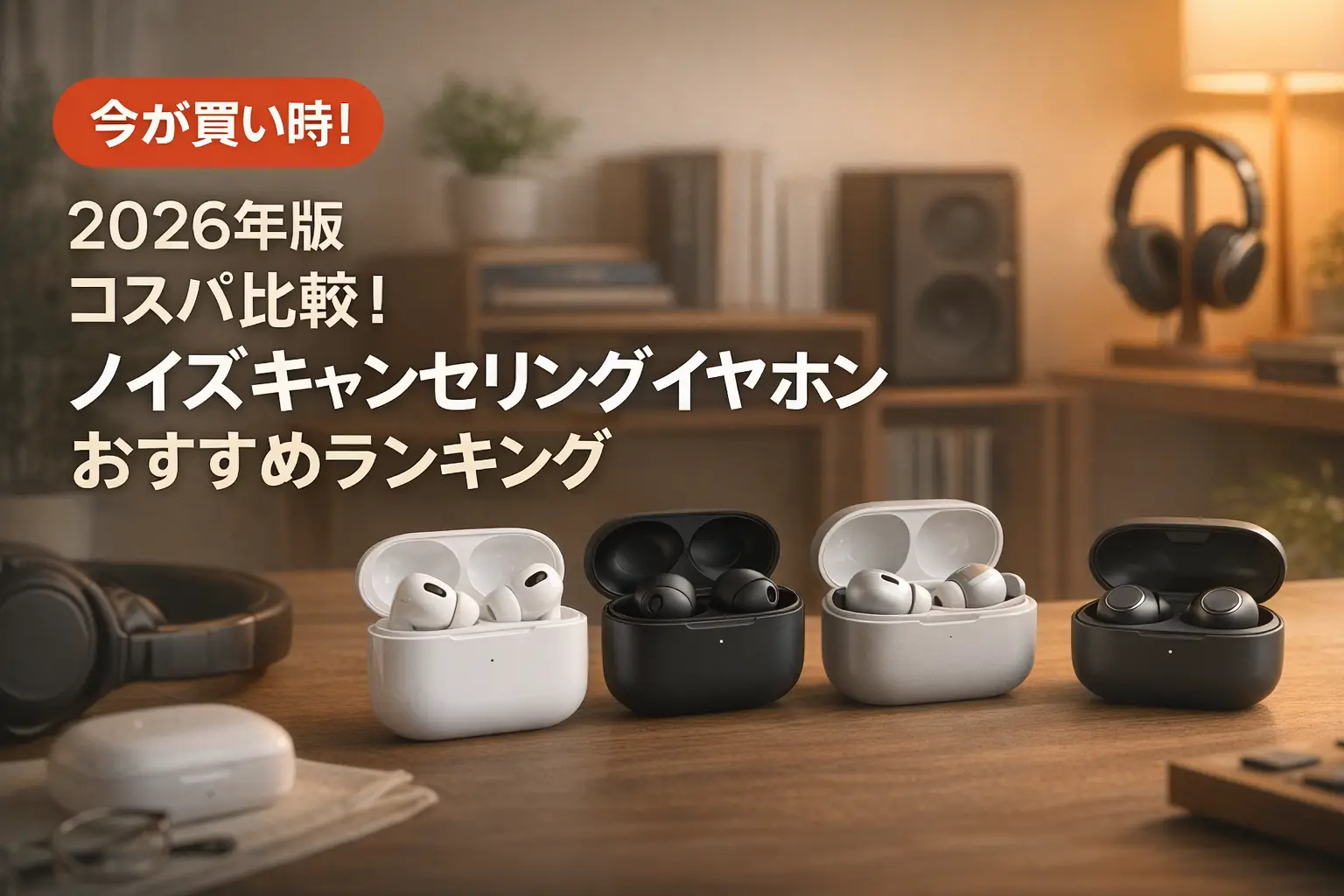 【2026年版】コスパ比較！ノイズキャンセリングイヤホンおすすめランキング