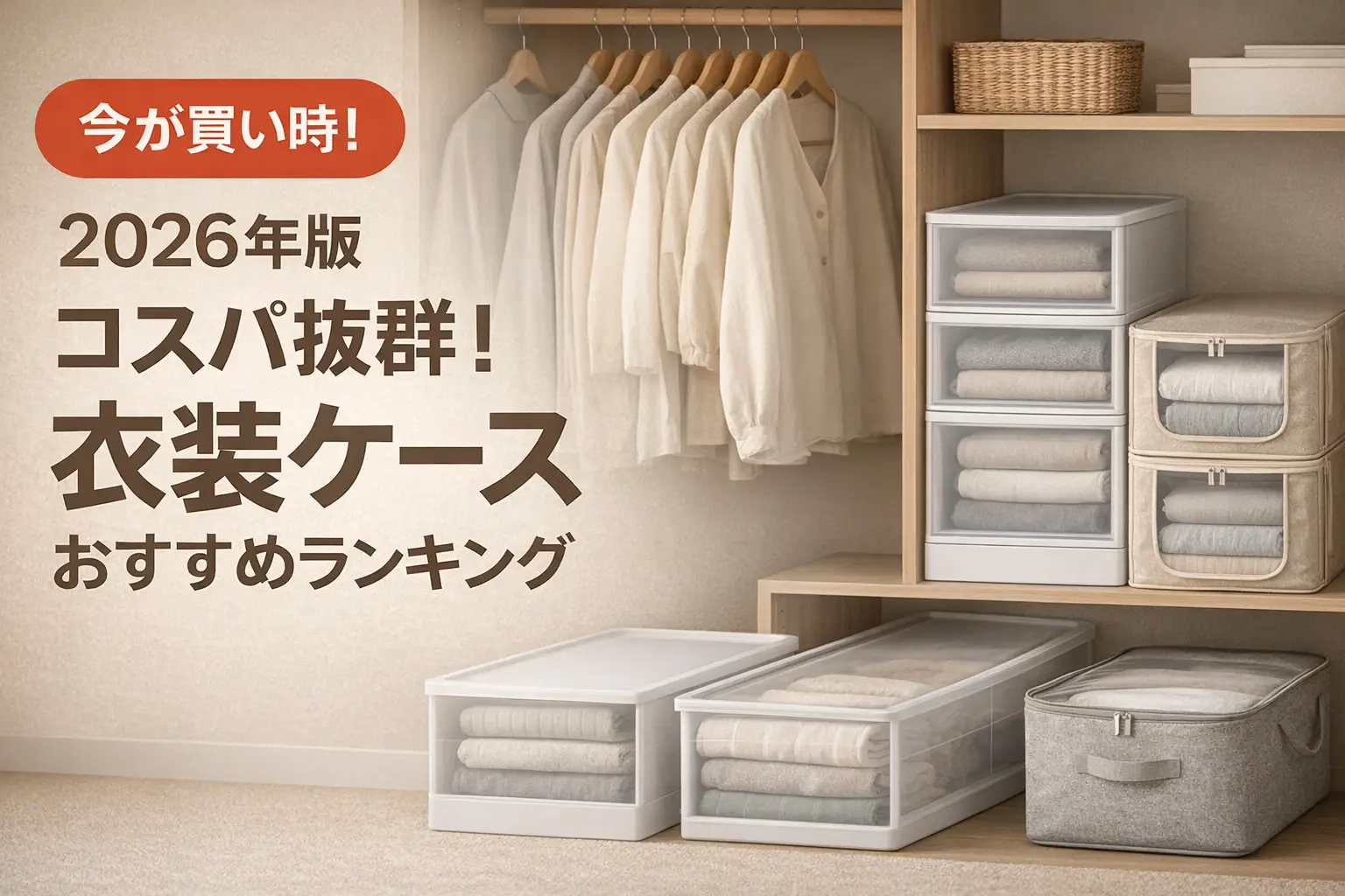【2026年版】コスパ抜群！衣装ケースおすすめランキング