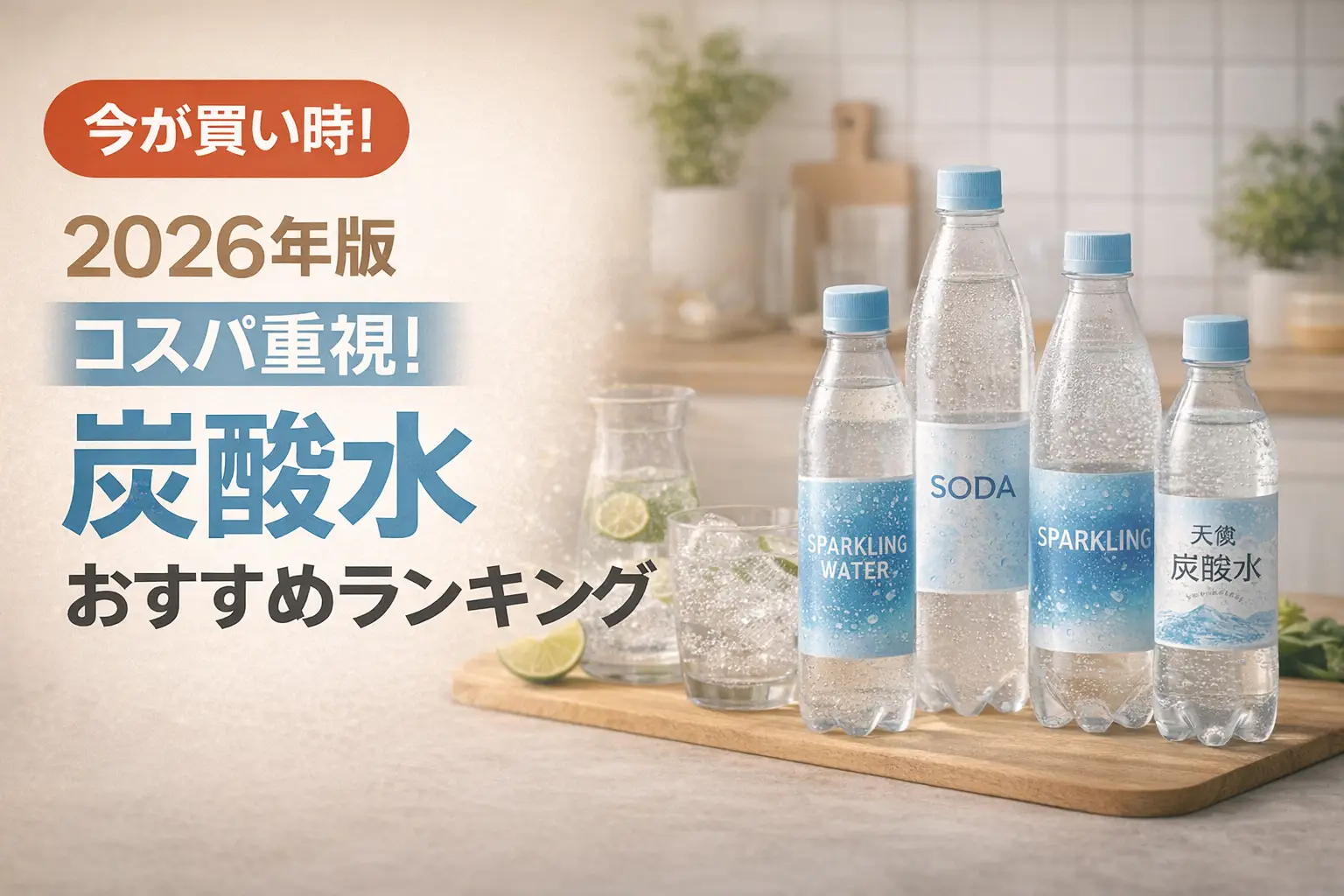 【2026年版】コスパ重視！炭酸水おすすめランキング