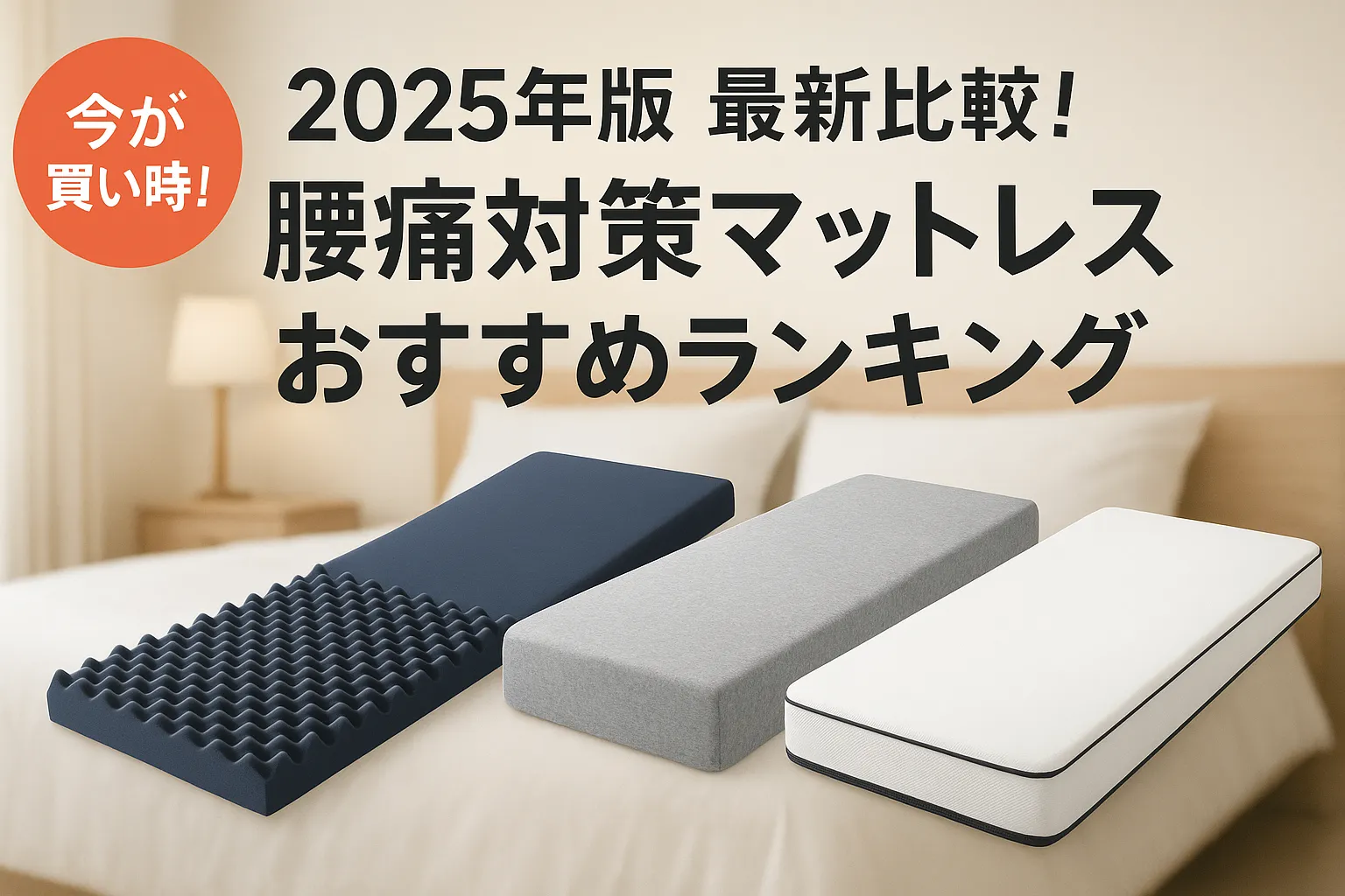 2025年版 最新比較！腰痛対策マットレスおすすめランキング