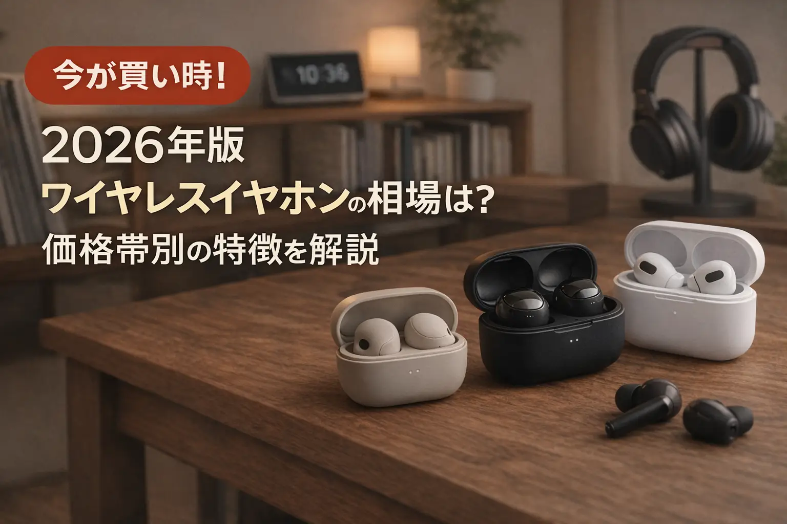 【2026年版】ワイヤレスイヤホンの相場は？価格帯別の特徴を解説