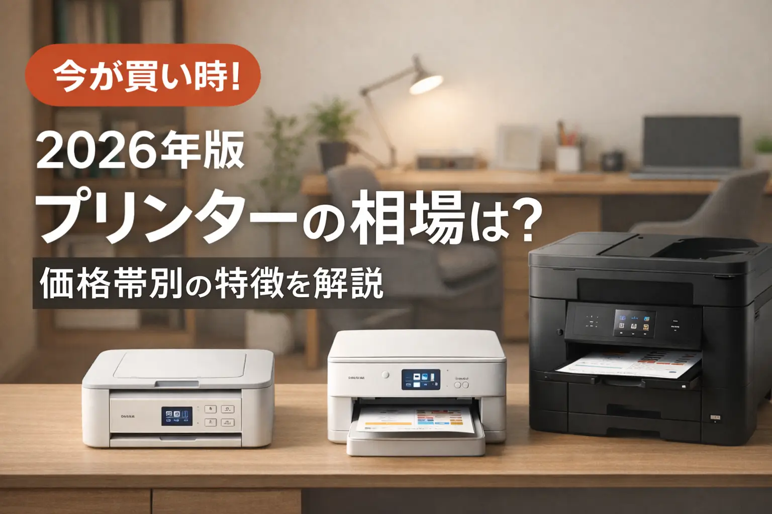 【2026年版】プリンターの相場は？価格帯別の特徴を解説