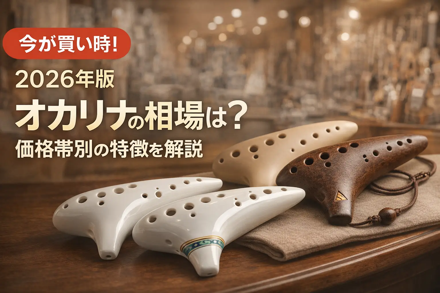【2026年版】オカリナの相場は？価格帯別の特徴を解説