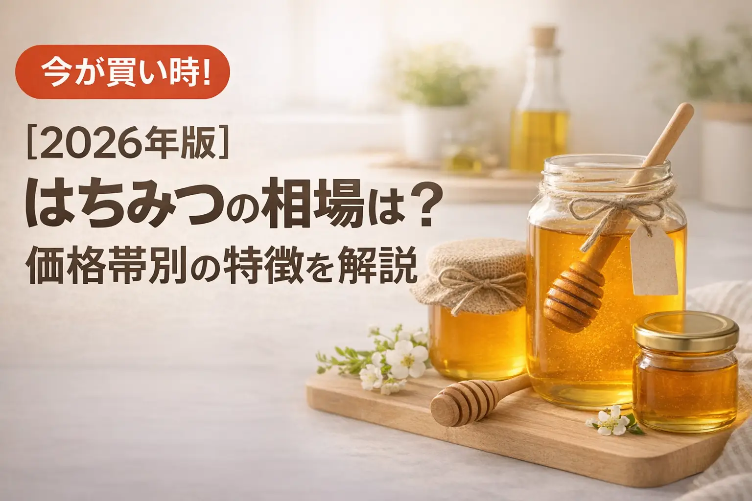 【2026年版】はちみつの相場は？価格帯別の特徴を解説