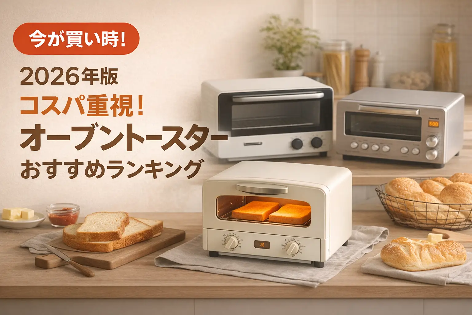 【2026年版】コスパ重視！オーブントースターおすすめランキング