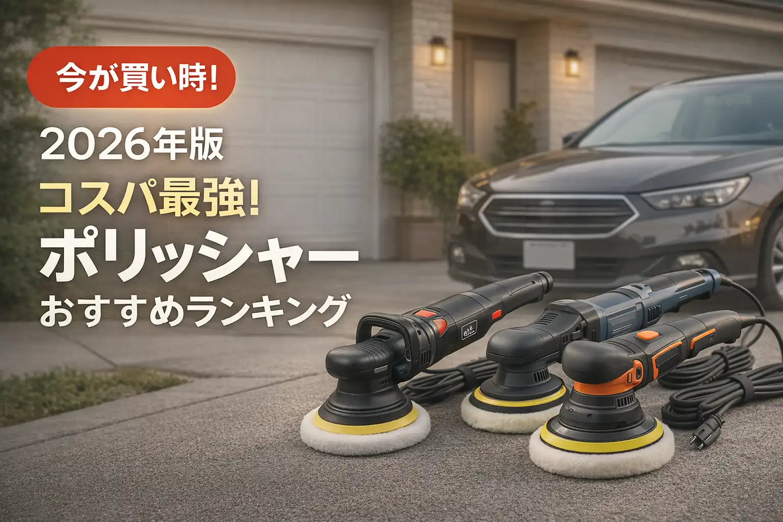 【2026年版】コスパ最強！ポリッシャーおすすめランキング
