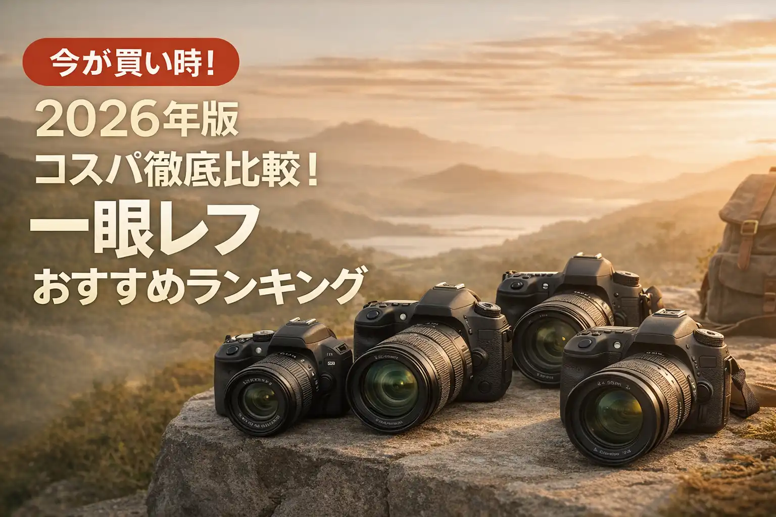 【2026年版】コスパ徹底比較！一眼レフおすすめランキング