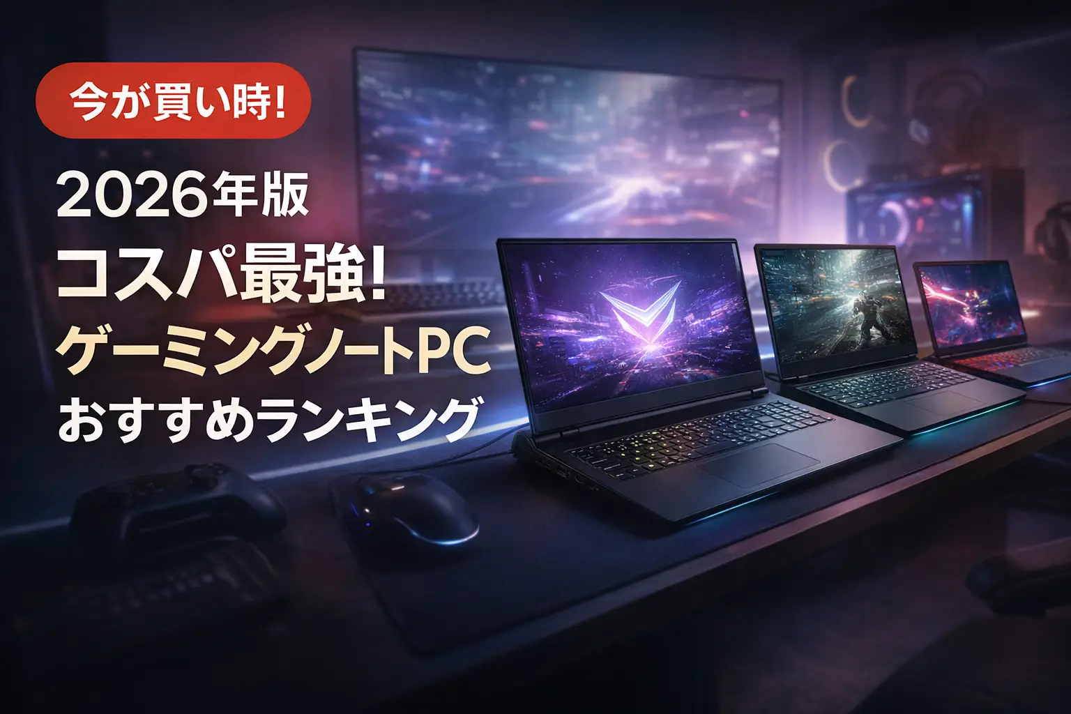 【2026年版】コスパ最強！ゲーミングノートPCおすすめランキング