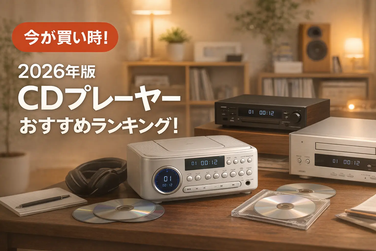 【2026年版】CDプレーヤーおすすめランキング！最新の比較情報をお届け