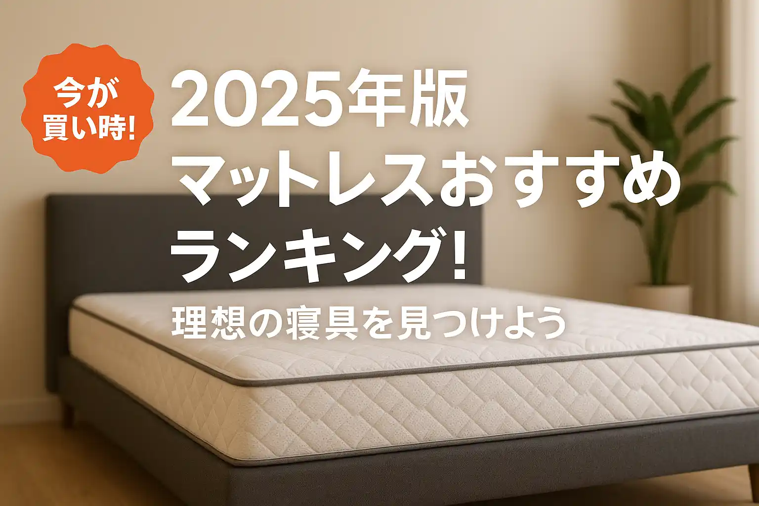 【2025年版】マットレスおすすめランキング！理想の寝具を見つけよう