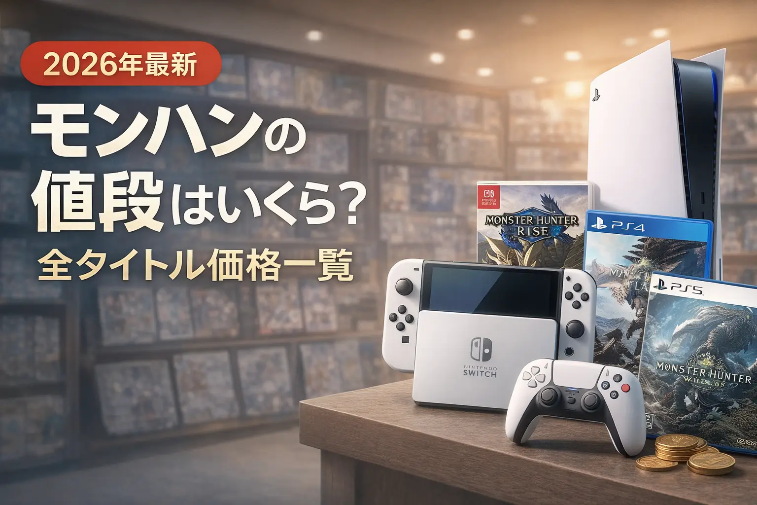 【2026年最新】モンハンの値段はいくら？全タイトル価格一覧