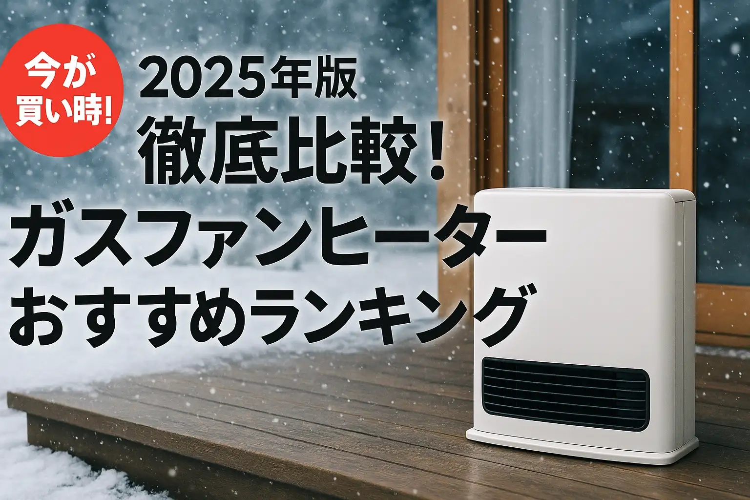 【2025年版】徹底比較！ガスファンヒーターおすすめランキング