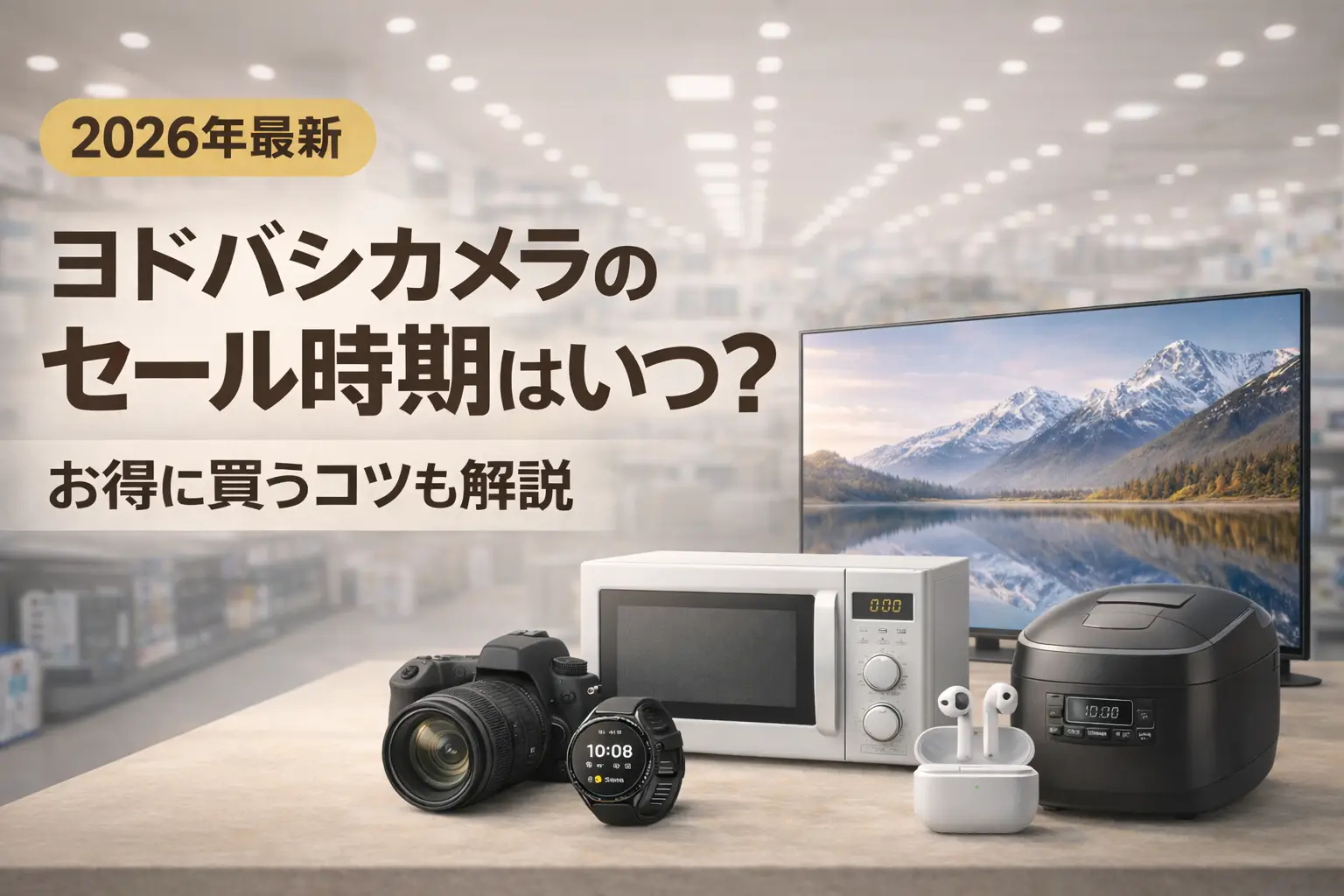 【2026年最新】ヨドバシカメラのセール時期はいつ?お得に買うコツも解説