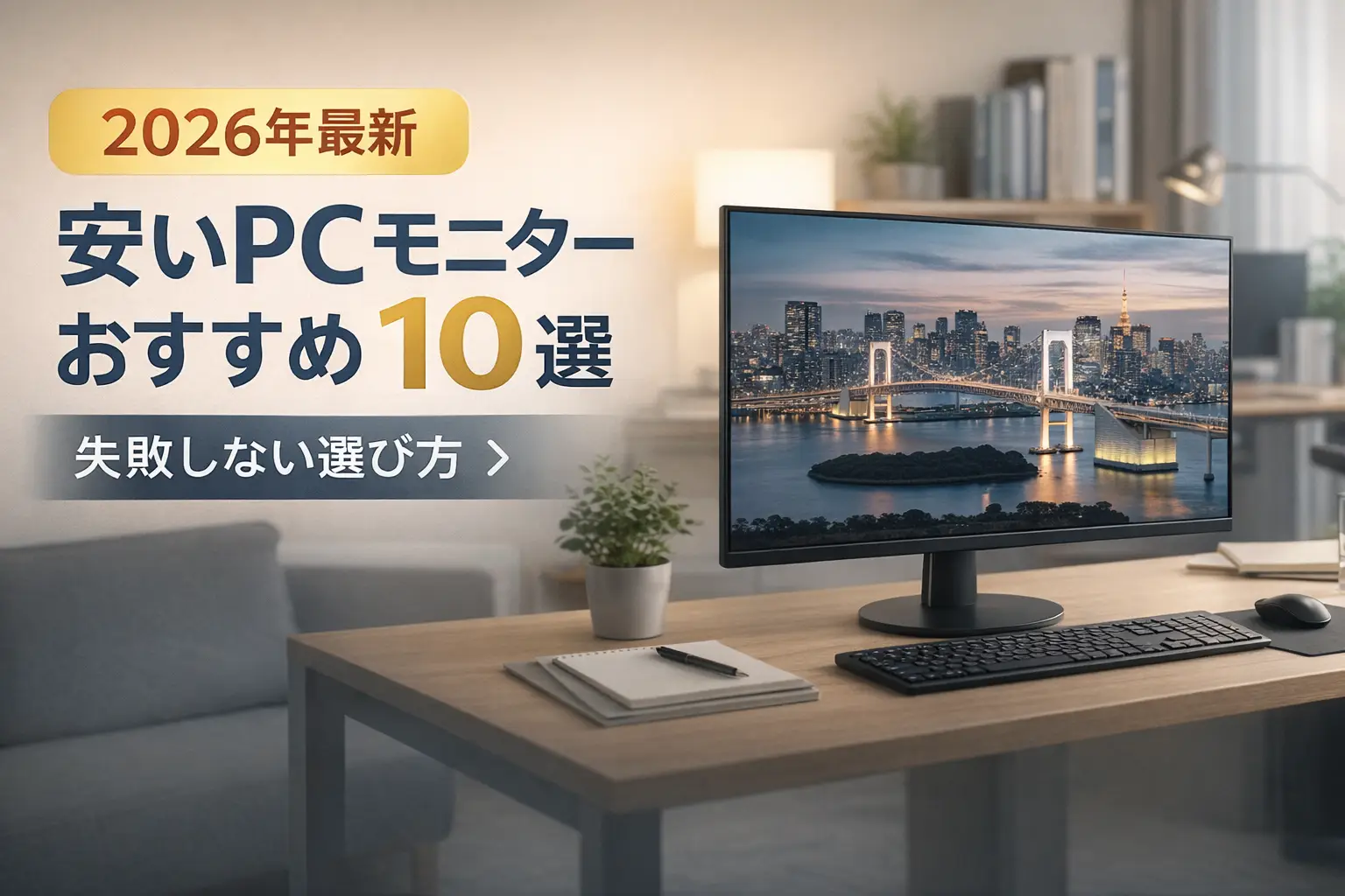【2026年最新】安いPCモニターおすすめ10選｜失敗しない選び方