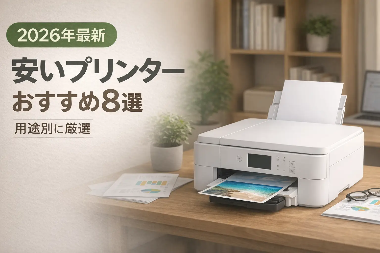 【2026年最新】安いプリンターおすすめ8選|用途別に厳選