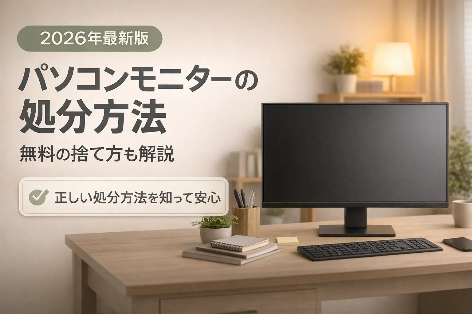 【2026年最新】パソコンモニターの処分方法｜無料の捨て方も解説