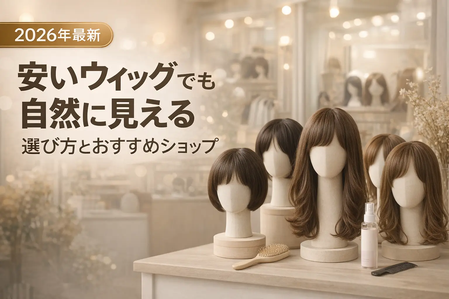 【2026年最新】安いウィッグでも自然に見える選び方とおすすめショップ