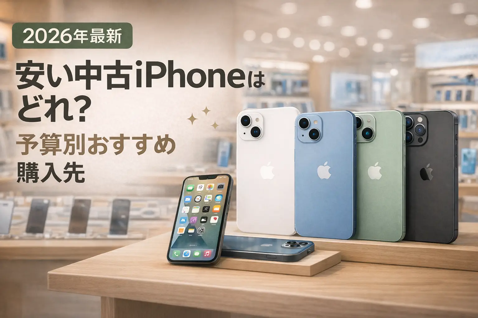 【2026年最新】安い中古iPhoneはどれ？予算別おすすめと購入先