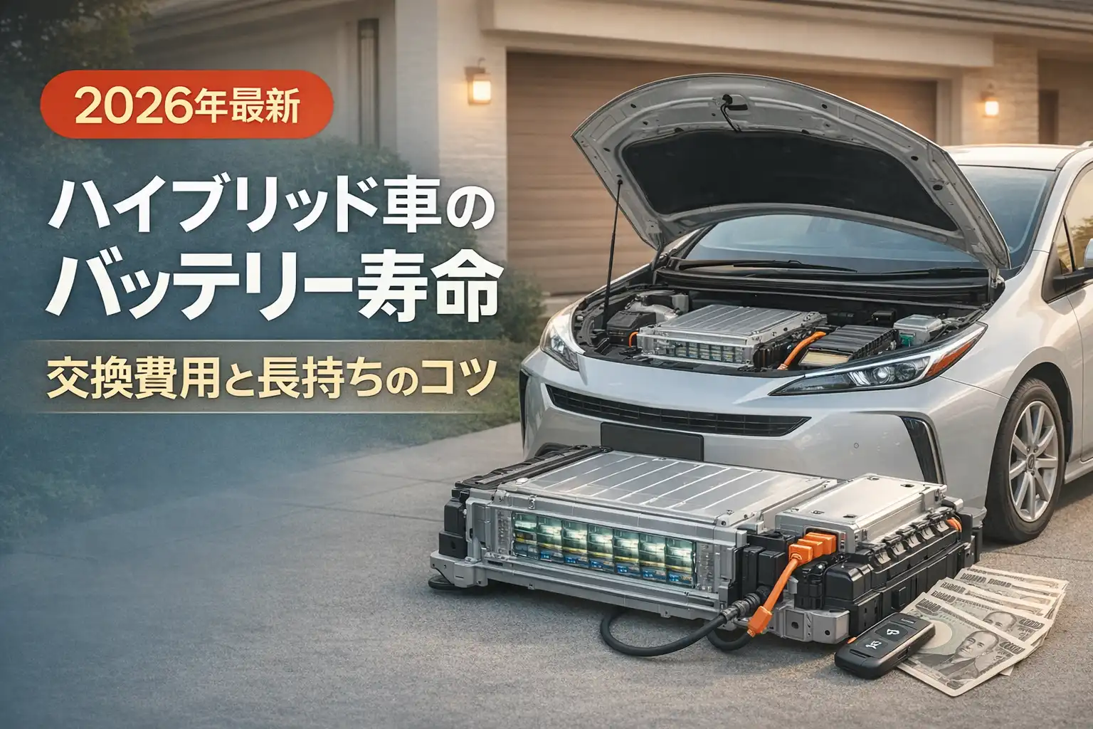 【2026年最新】ハイブリッド車のバッテリー寿命｜交換費用と長持ちのコツ