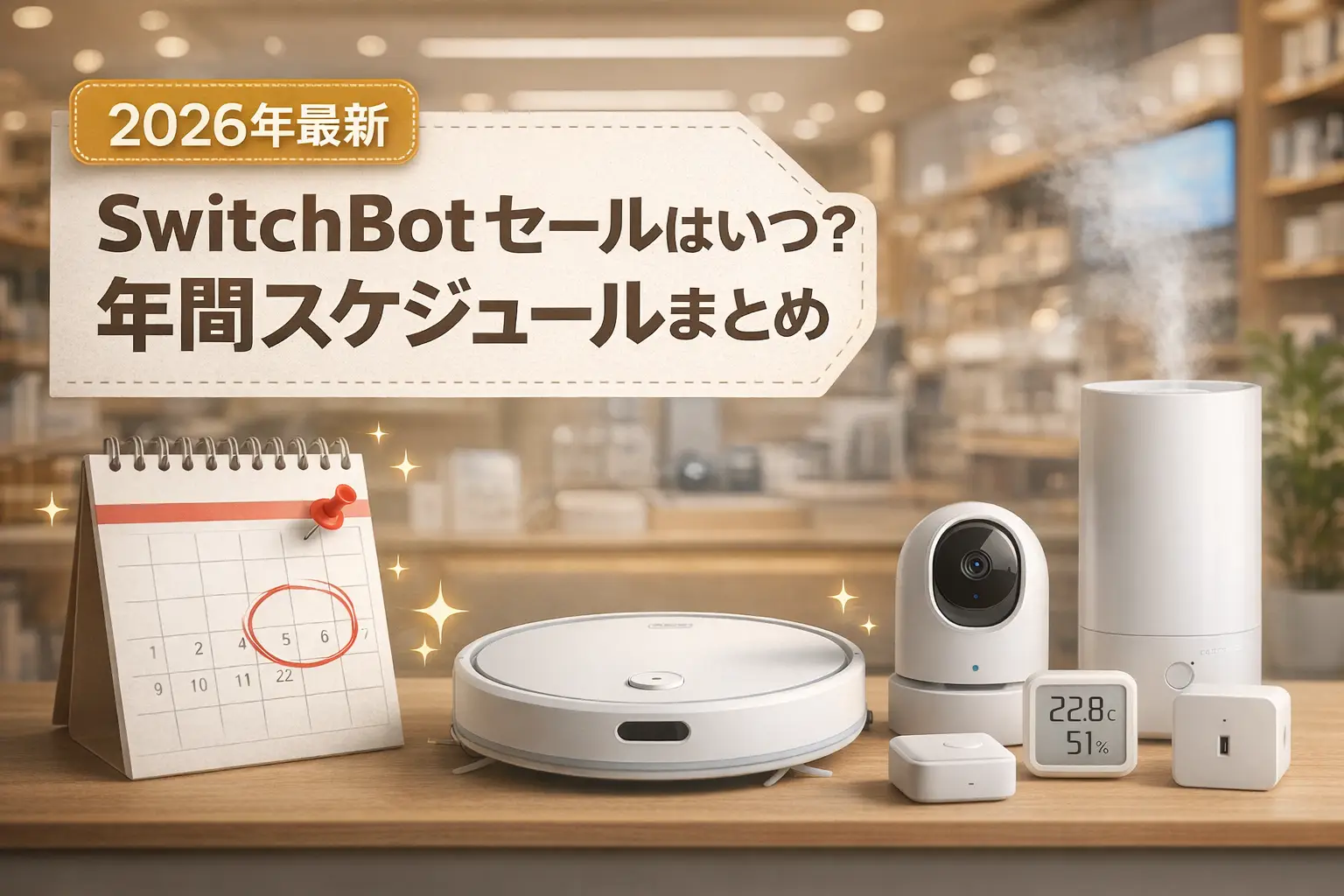 【2026年最新】SwitchBotセールはいつ?年間スケジュールまとめ