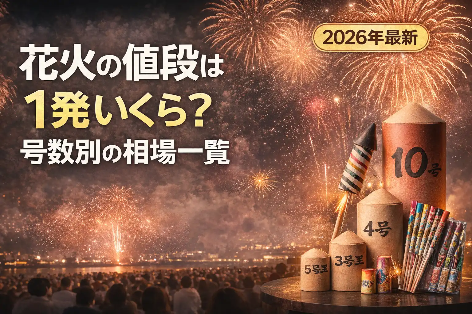 【2026年最新】花火の値段は1発いくら？号数別の相場一覧