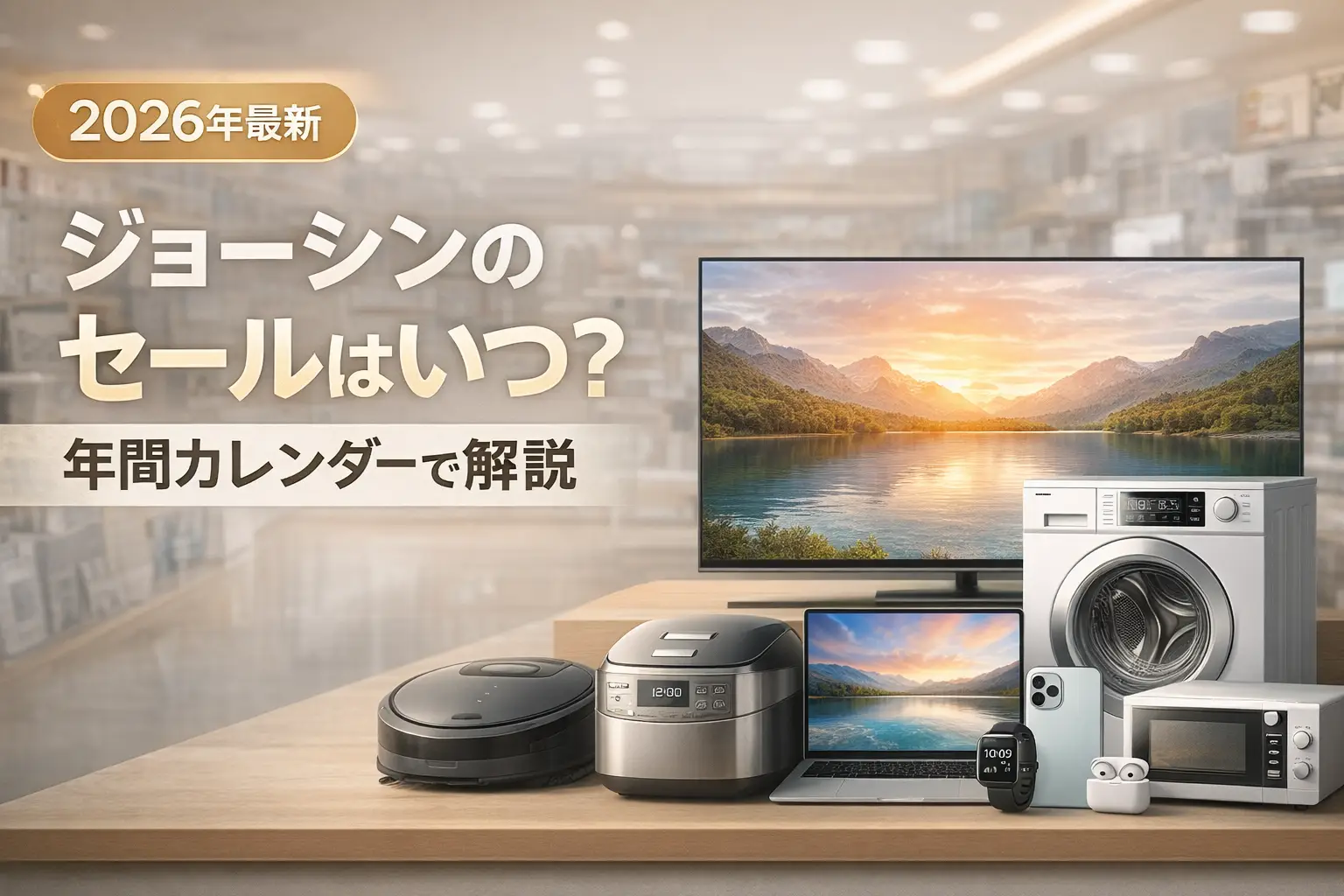 【2026年最新】ジョーシンのセールはいつ？年間カレンダーで解説