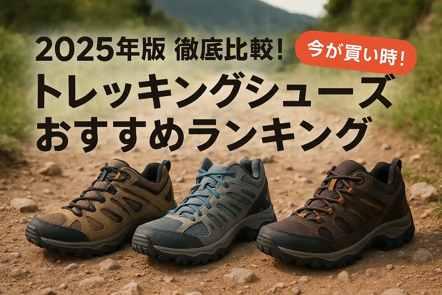 【2025年版】徹底比較！トレッキングシューズおすすめランキング