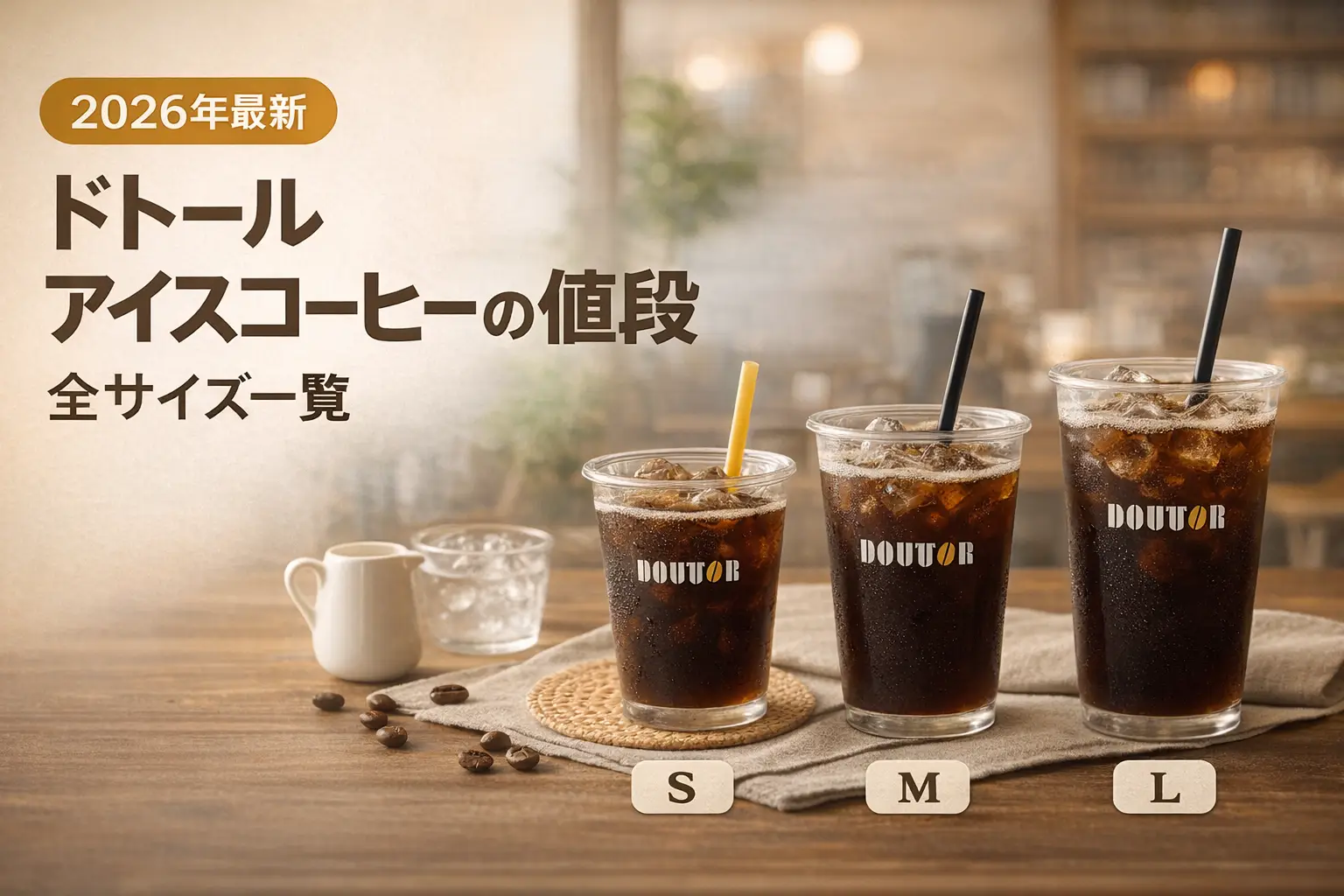 【2026年最新】ドトール アイスコーヒーの値段｜全サイズ一覧