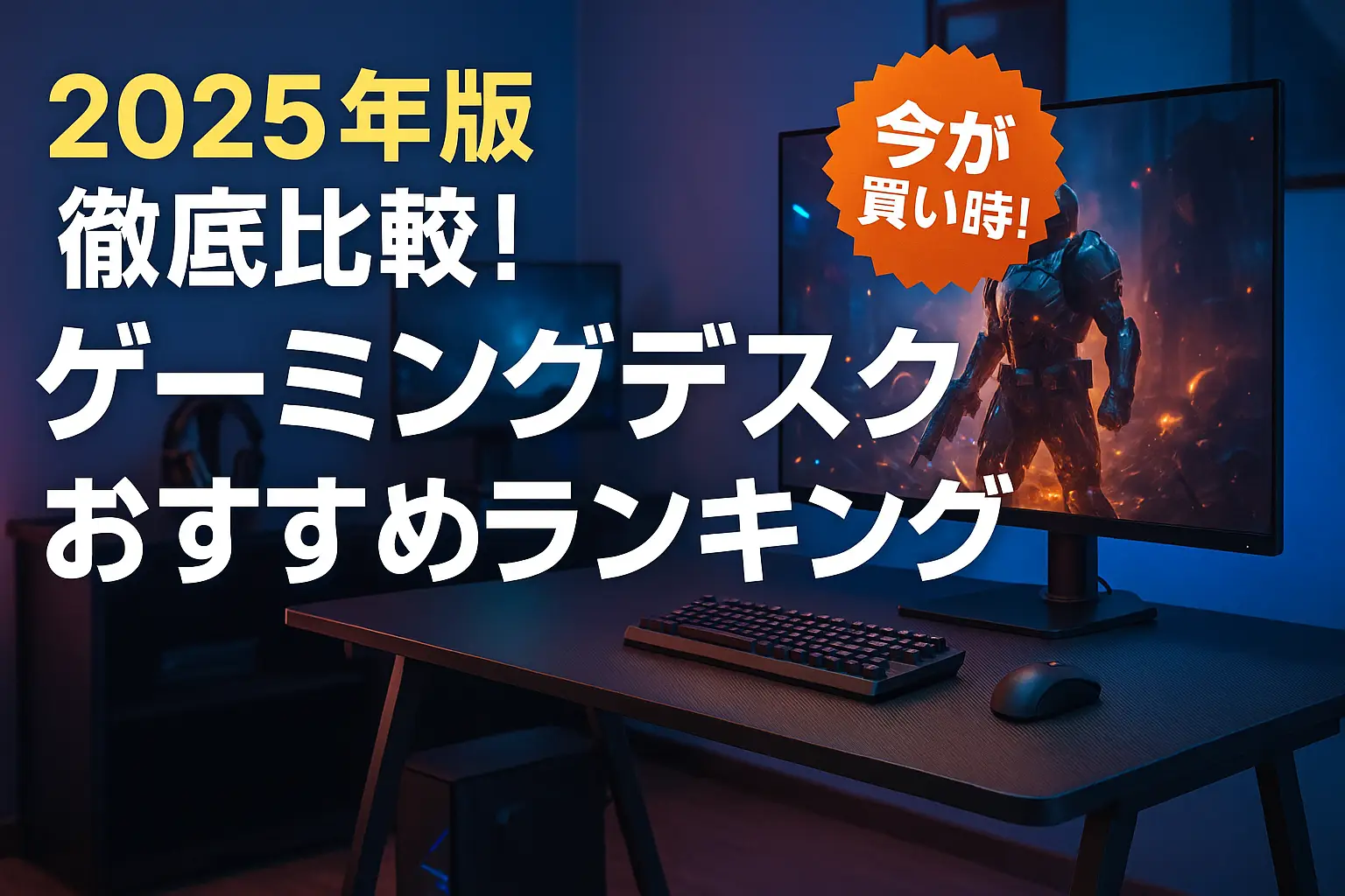 【2025年版】徹底比較！ゲーミングデスクおすすめランキング