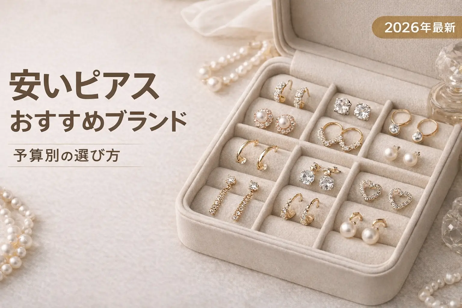 【2026年最新】安いピアスおすすめブランド｜予算別の選び方