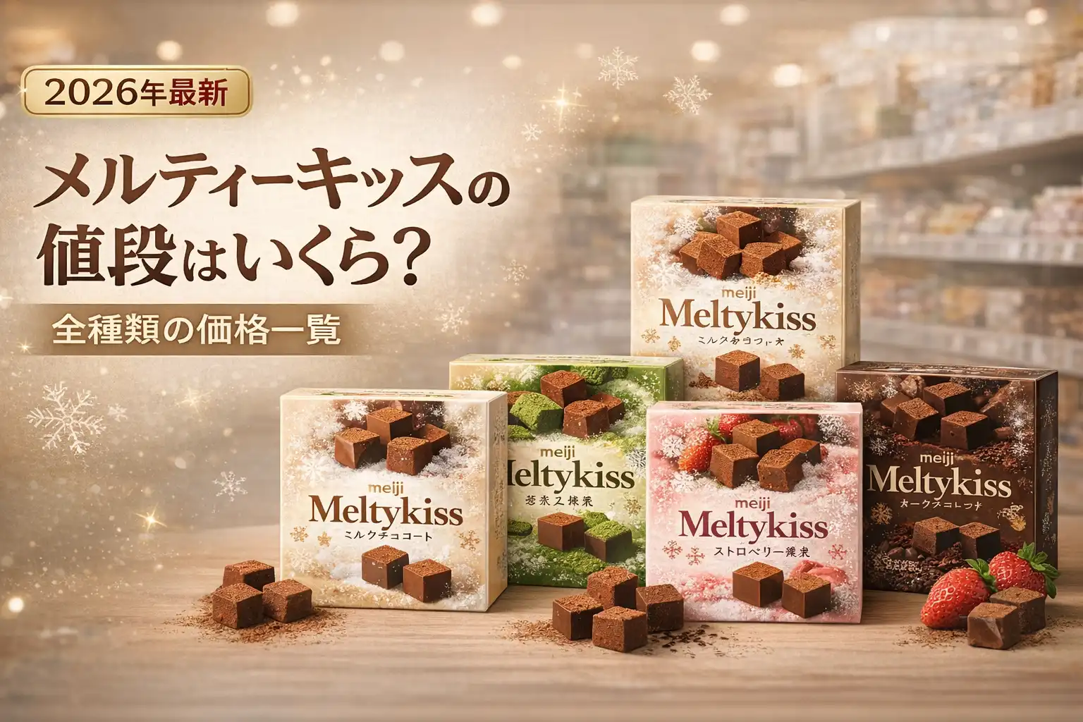 【2026年最新】メルティーキッスの値段はいくら？全種類の価格一覧