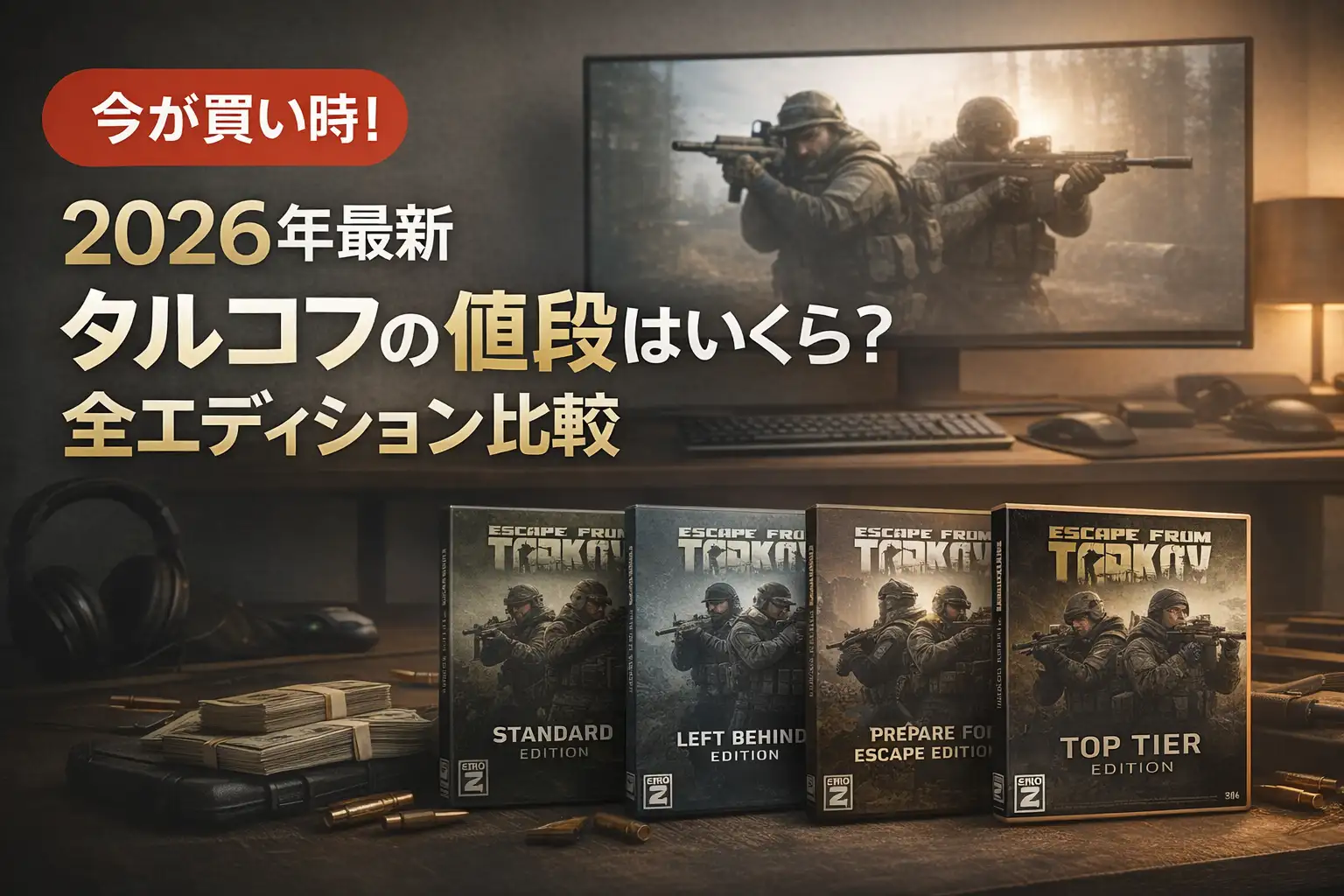 【2026年最新】タルコフの値段はいくら？全エディション比較