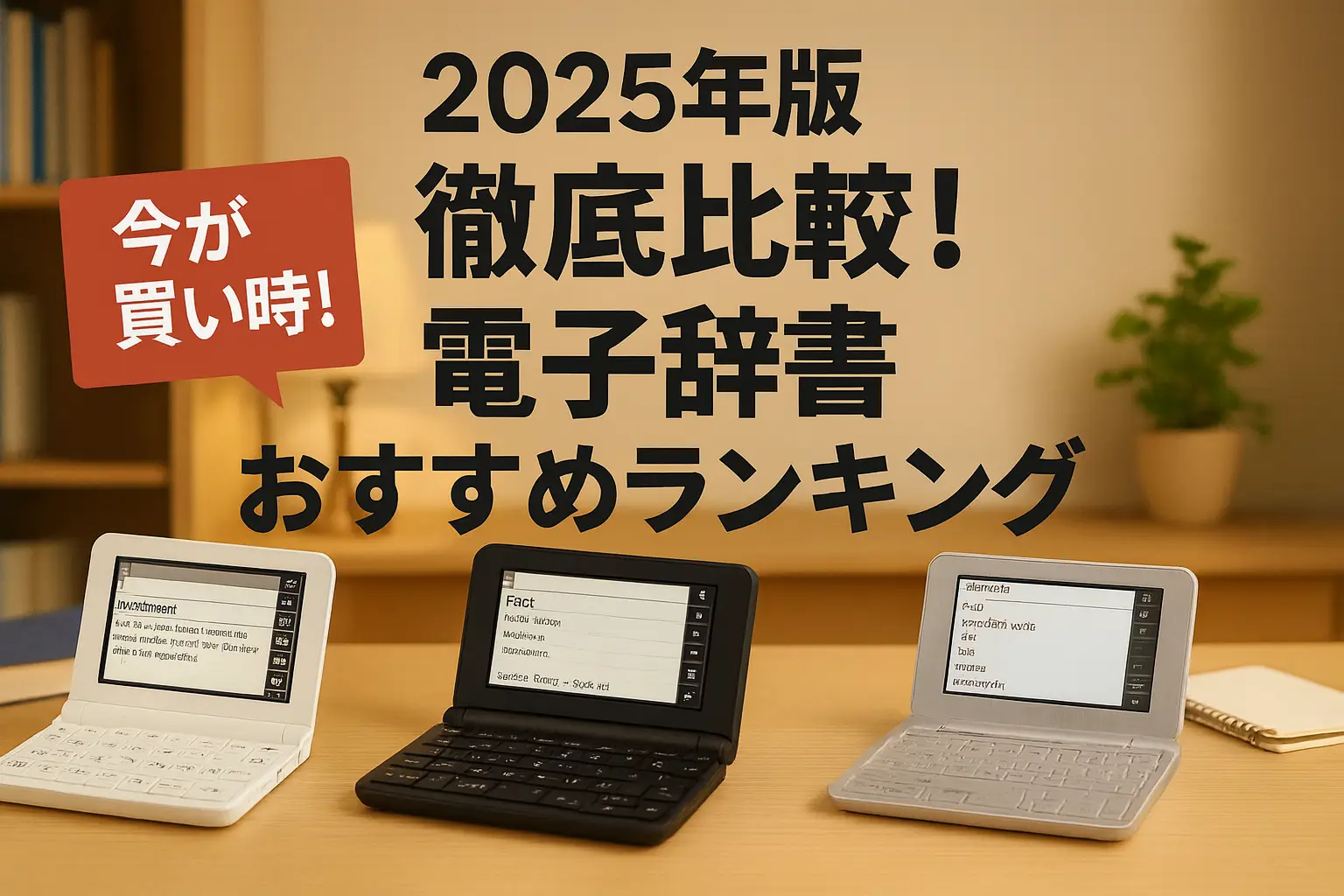 【2025年版】徹底比較！電子辞書おすすめランキング