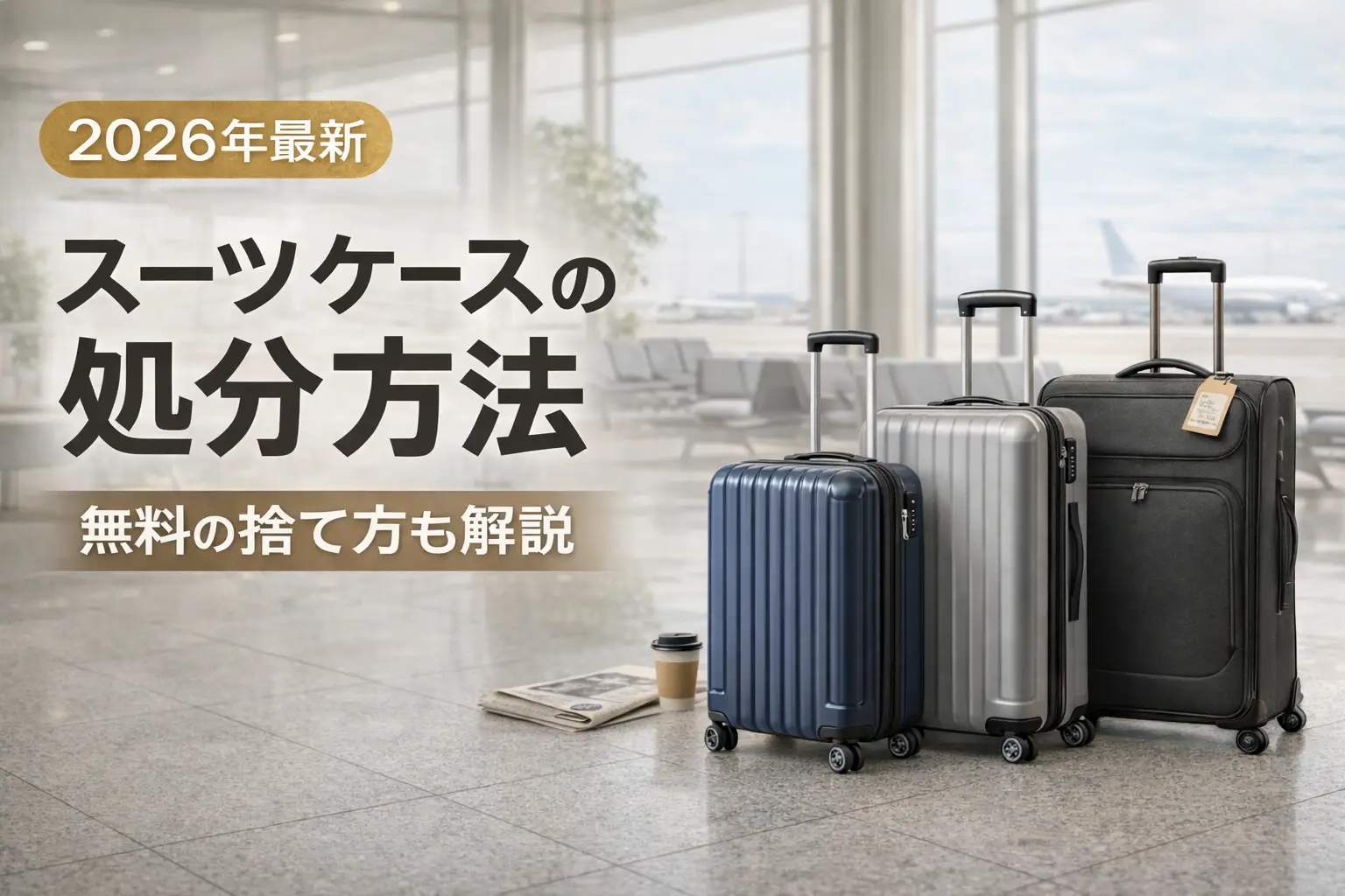 【2026年最新】スーツケースの処分方法｜無料の捨て方も解説