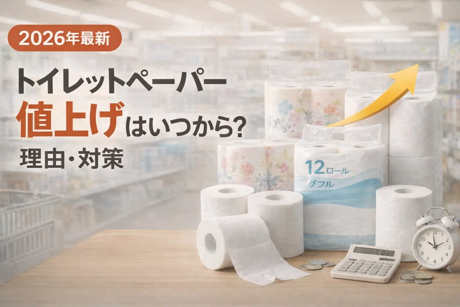 【2026年最新】トイレットペーパー値上げはいつから？理由・対策