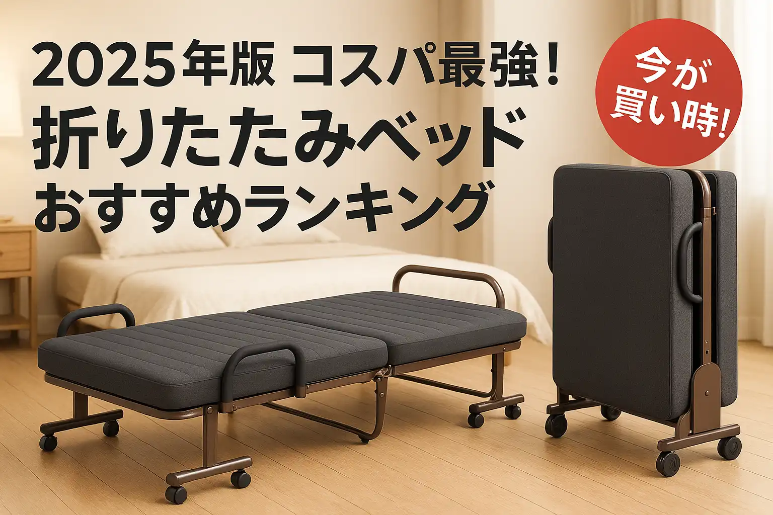 【2025年版】コスパ最強！折りたたみベッドおすすめランキング