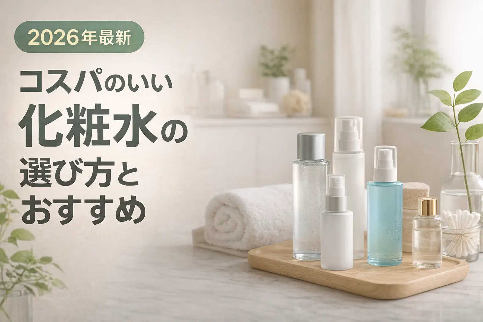 【2026年最新】コスパのいい化粧水の選び方とおすすめ